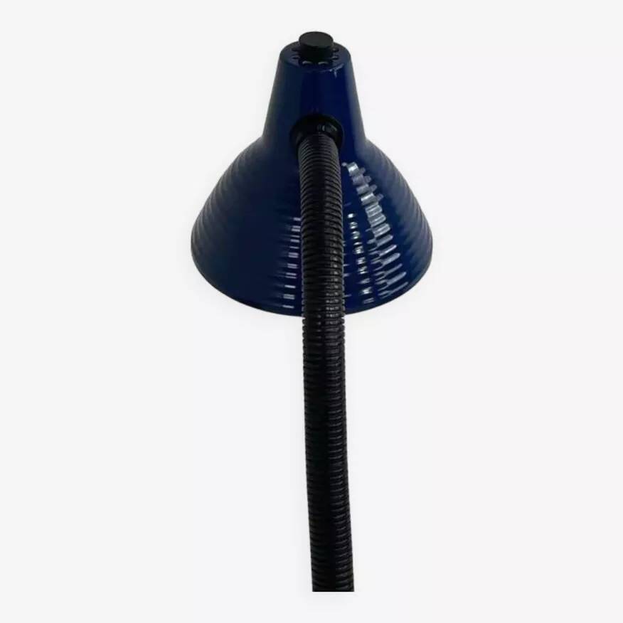 Blue industrial desk lamp