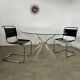 Venice model round dining table from Madelia by Paris Altuglas foot