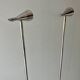 Paire de lampadaires Herstal acier chromé