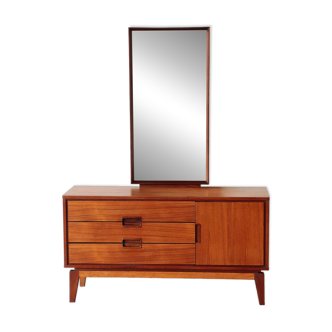 Restored vintage teak hairdresser from the 1960s.