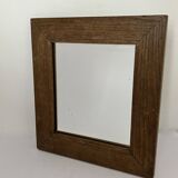 Old mirror, wooden frame