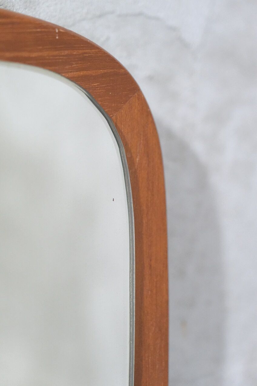 Danish teak mirror, 1960s