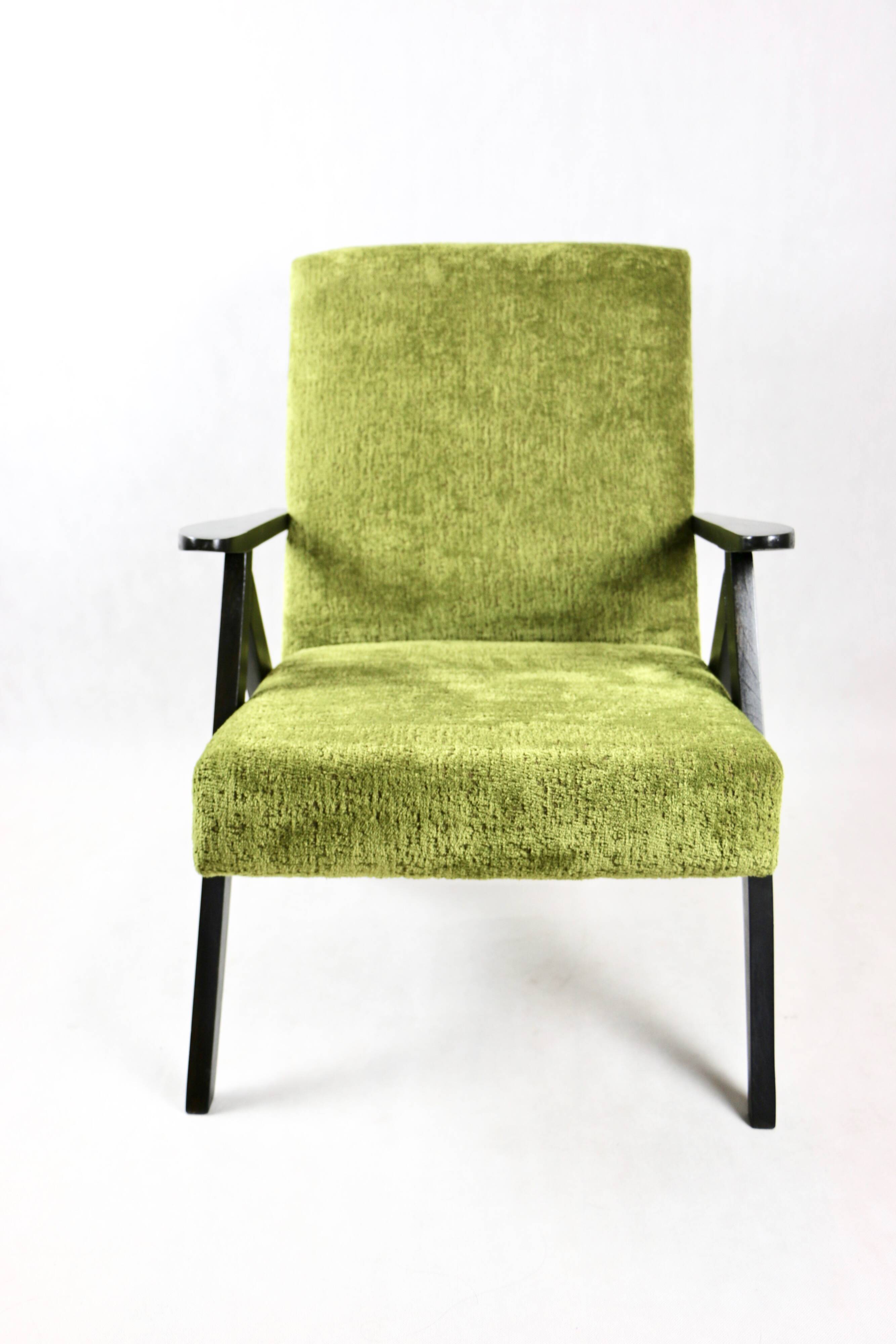 Fauteuil Vintage Modèle B-310 Vert Olive, 1970
