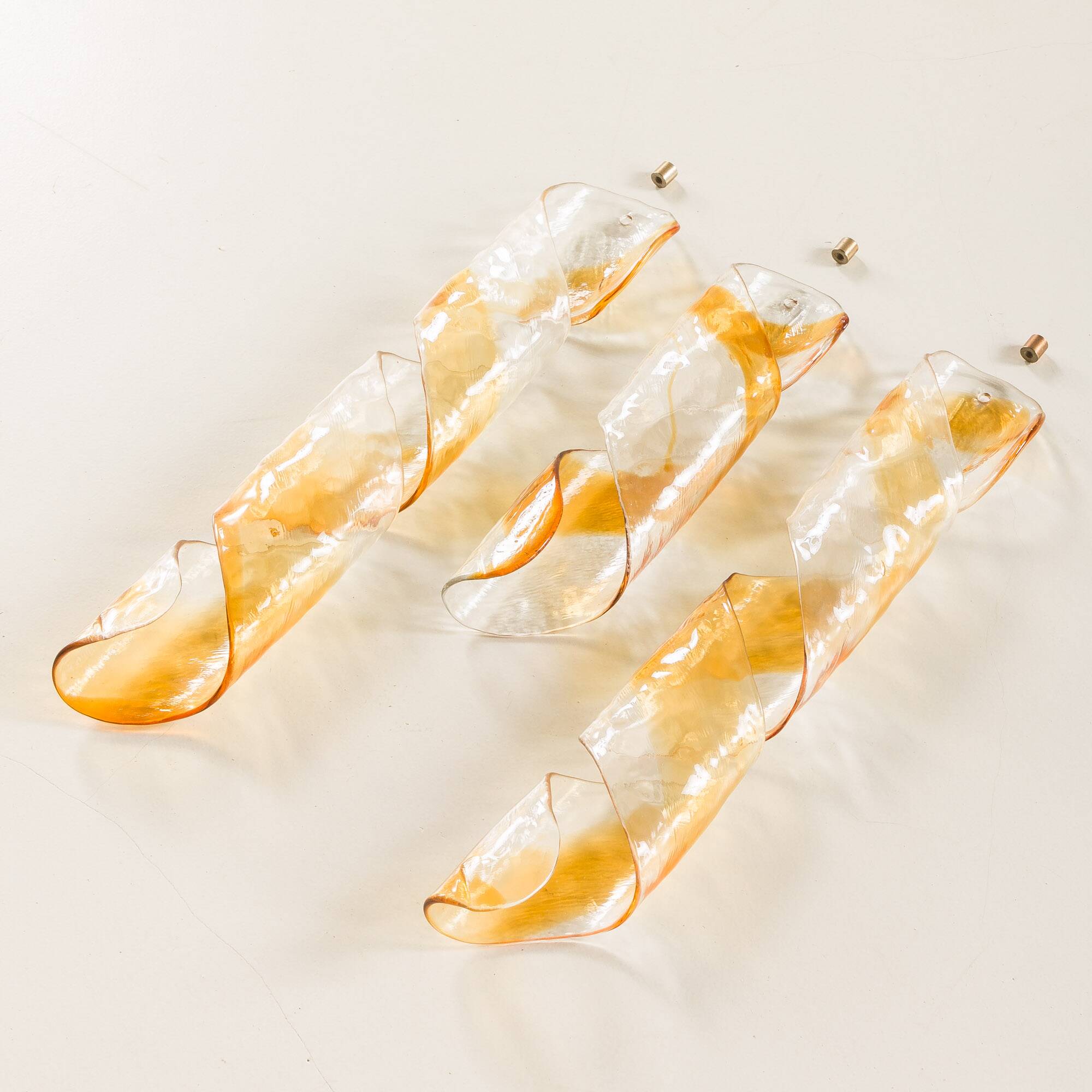 Mid century Murano 'Torciglione' Glass Chandelier by Mazzega, Italy 1970s