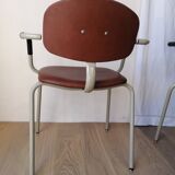 Set of 8 armchairs and chairs 420-44 Strafor-Steelcase
