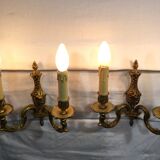 Paire d’appliques bronze 2 lumières