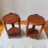 Pair of end tables or bedside tables