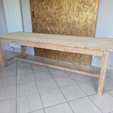 Renovated solid wood farmhouse table