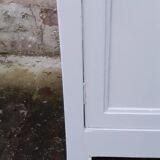 Buffet parisien 2 portes 2 tiroirs gris sarrazin chêne massif
