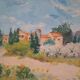 Oil on panel signed-landscape