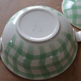 Salins soup tureen, green Croisette model