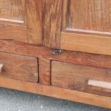 Old glazed teak cabinet