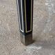 Maison Jansen black lacquered wooden desk from the 1960s with chair.