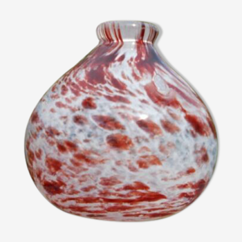 Vase signé JAS verrerie art contemporain
