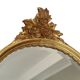 Miroir cranté en or classique Deknudt, biseauté, style Louis XVI, 94 cm