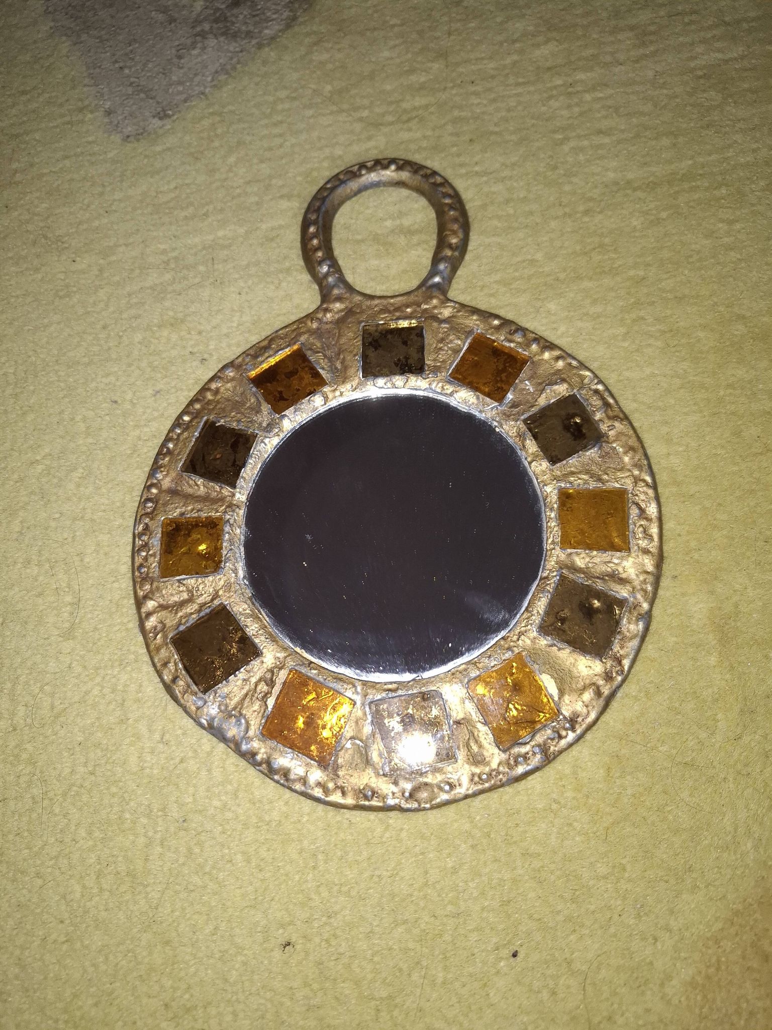 Miroir irena jaworska, plomb et talosel