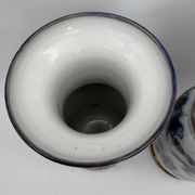 Pair of Bayeux porcelain baluster vases, 19th century