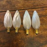 Pair of wall lights with Louis XV style gilded bronze bulbs