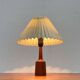 Danish modern teak table lamp from the mid-century, 1960s.
