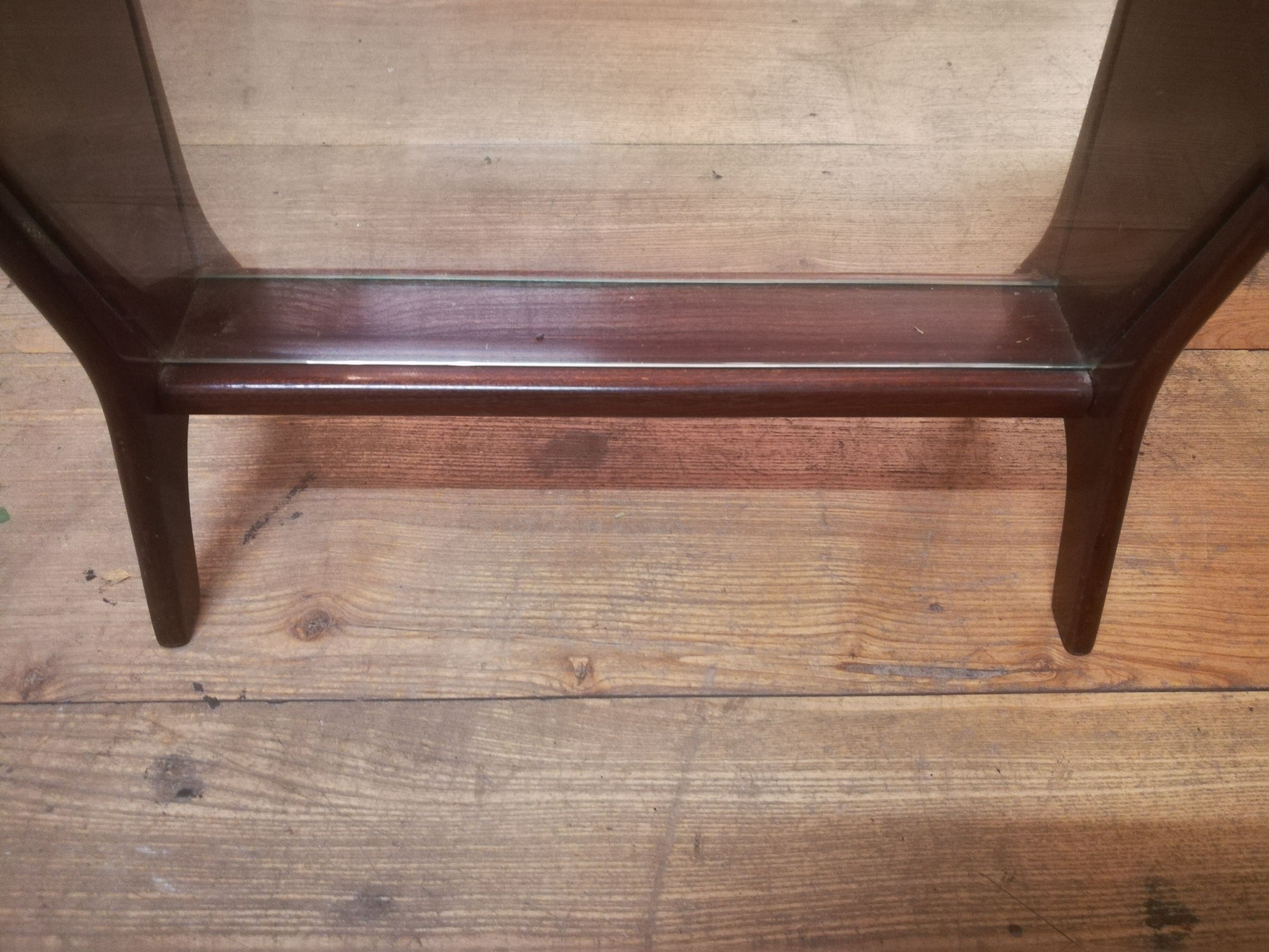 Teak and brass magazine holders