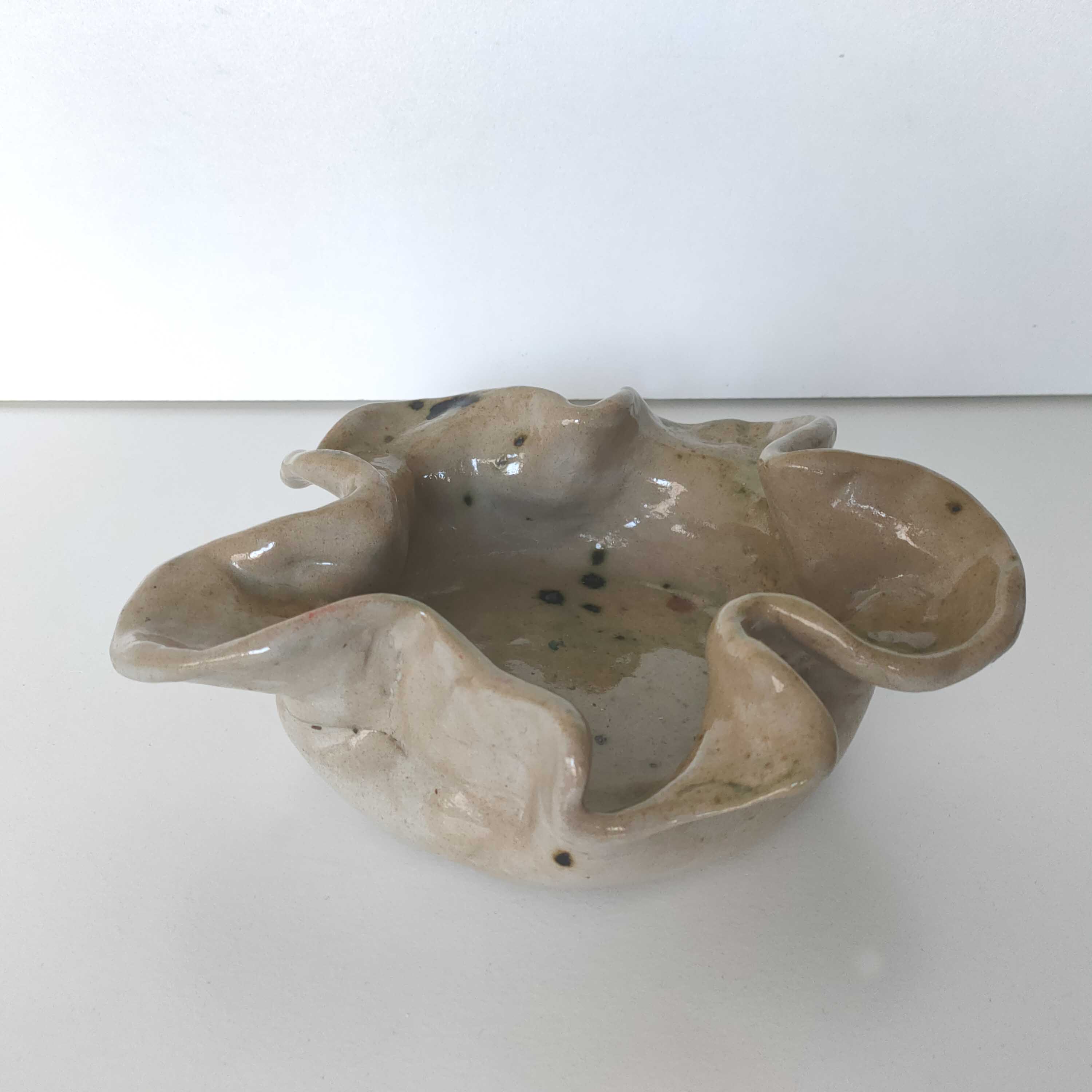 70s sandstone floral cup