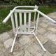Paire de fauteuils de jardin en aluminium laqué blanc  -  HUGONET
