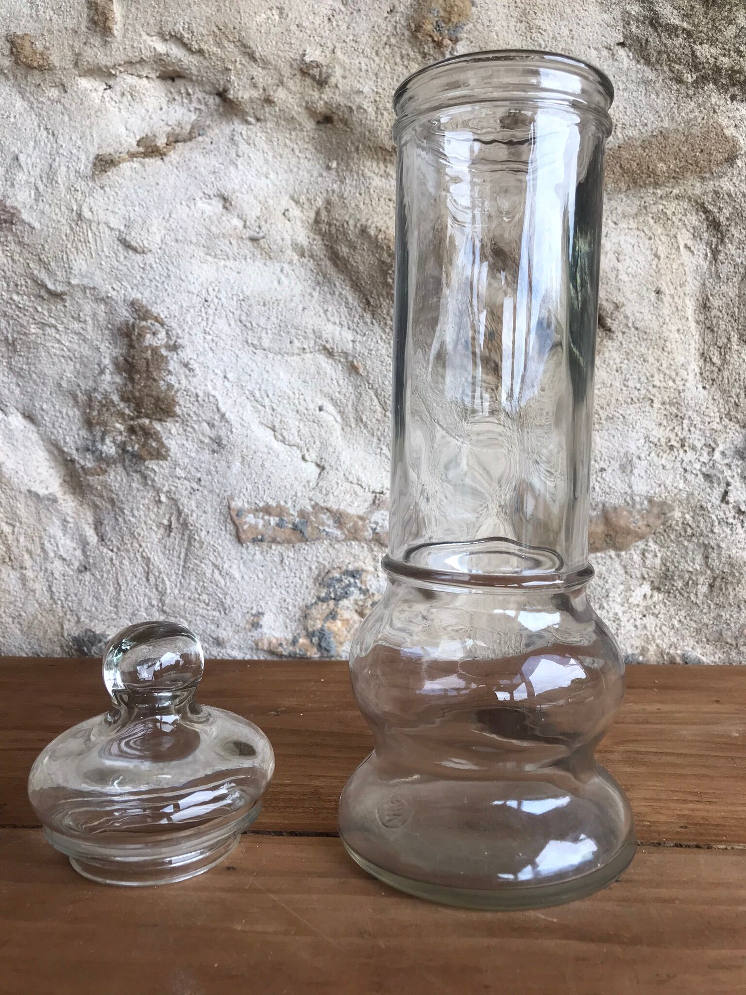 Glass apothecary jar