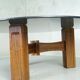 Table basse italienne moderne de bois de rose années 60