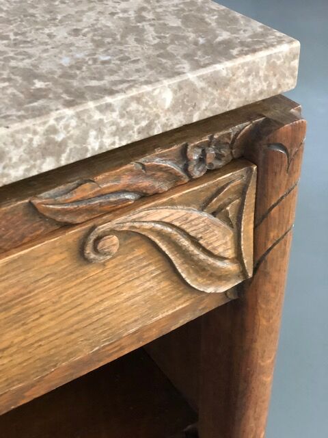 Bedside table top marble art nouveau