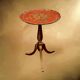 Small Florentine side table with painted top – Italy, mid-century