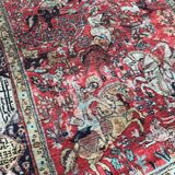 Vintage Persian Ghoum 108 X 164 CM hand made silk carpets
