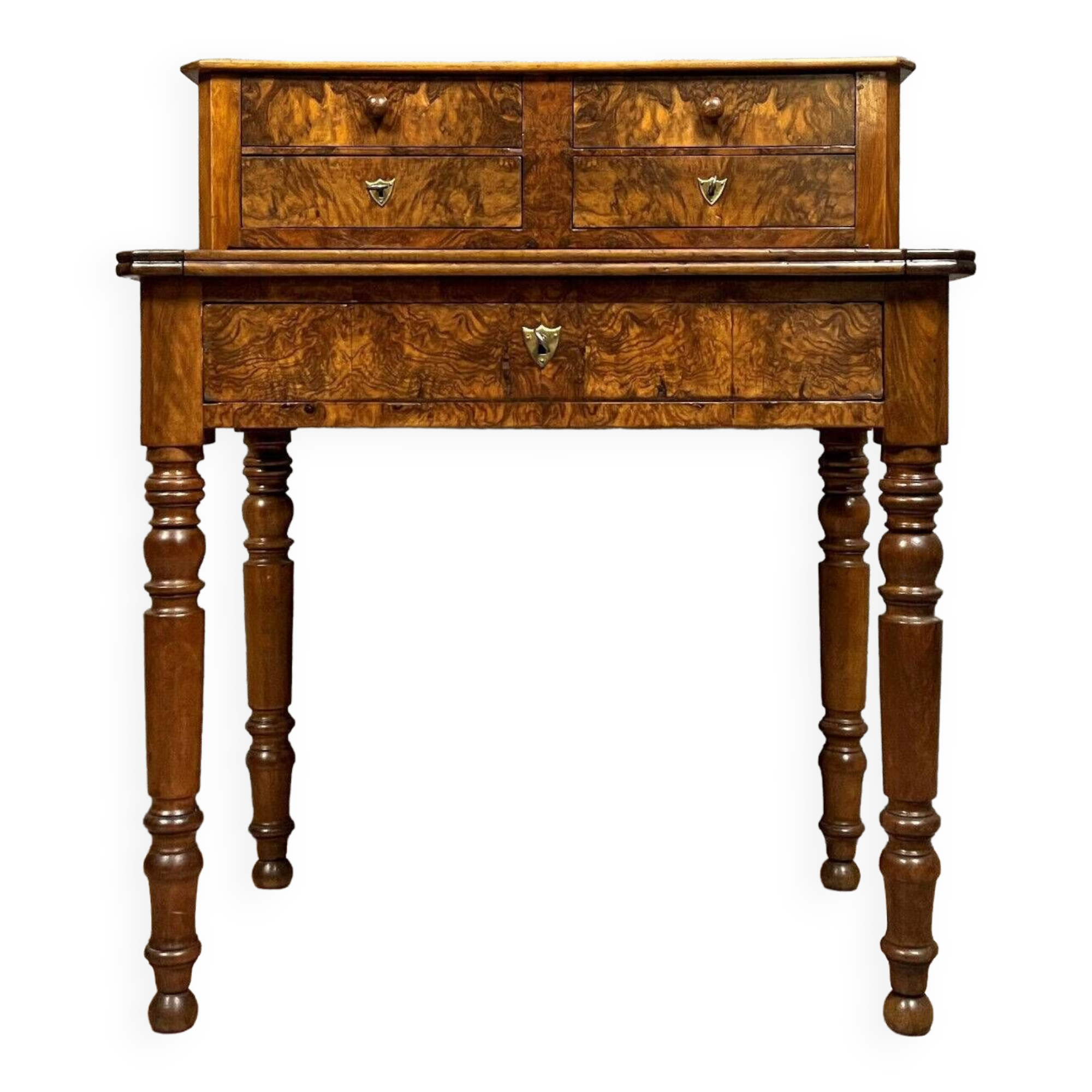 Louis Philippe period lady's desk in burr walnut circa 1830