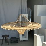 Suspension rattan saucer iron frame D:120 H:60
