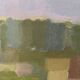 Mid-Century Modern Swedish "Houses by Nature" Vintage Landscape Oil Painting, Framed