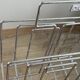 Vintage chrome magazine rack, 70s design - mid-century / space age style