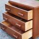 Vintage chest of drawers from the 50s solid oak 3 drawers