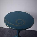 Blue wooden table