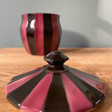 Covered pot in glazed ceramic Gustave De Bruyn