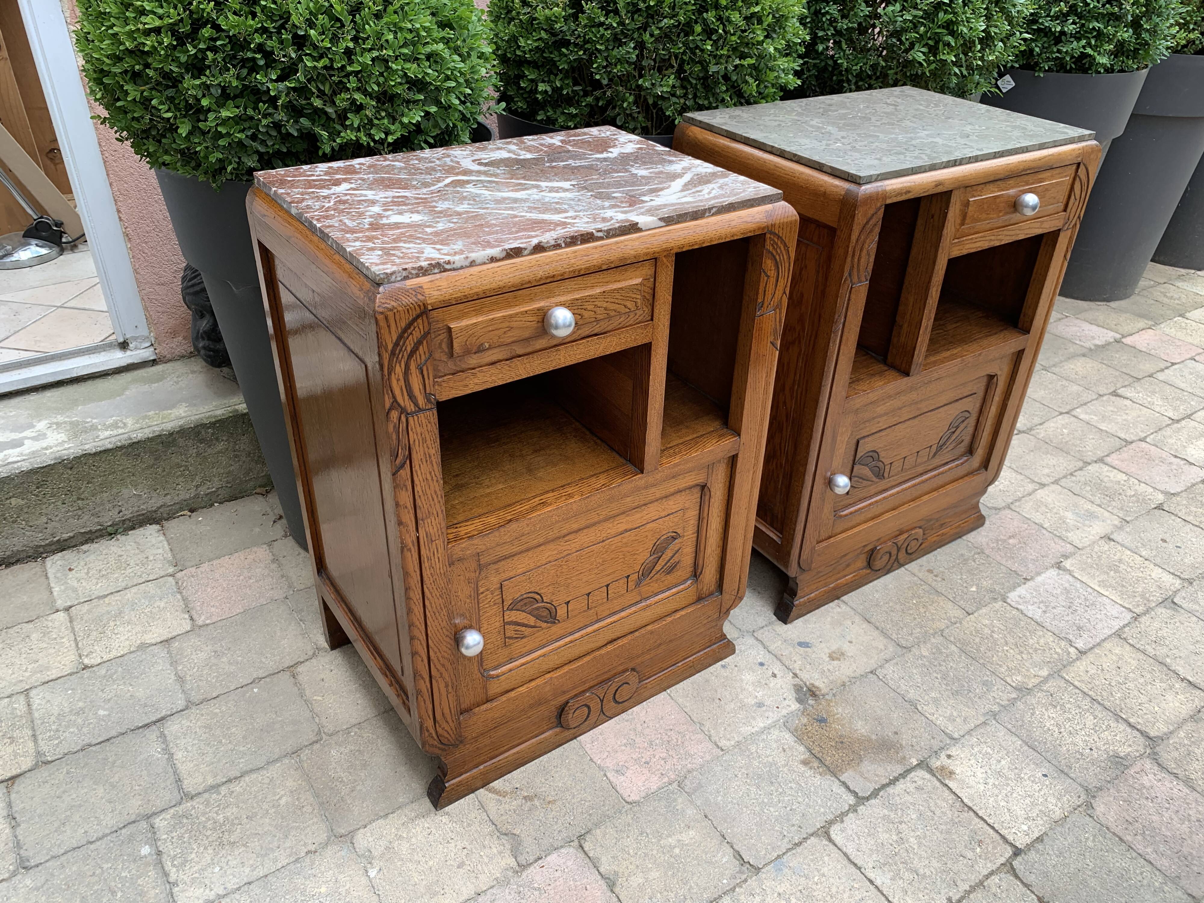 Art deco bedside tables