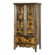 Chinese lacquered wedding cabinet painted circa 1920