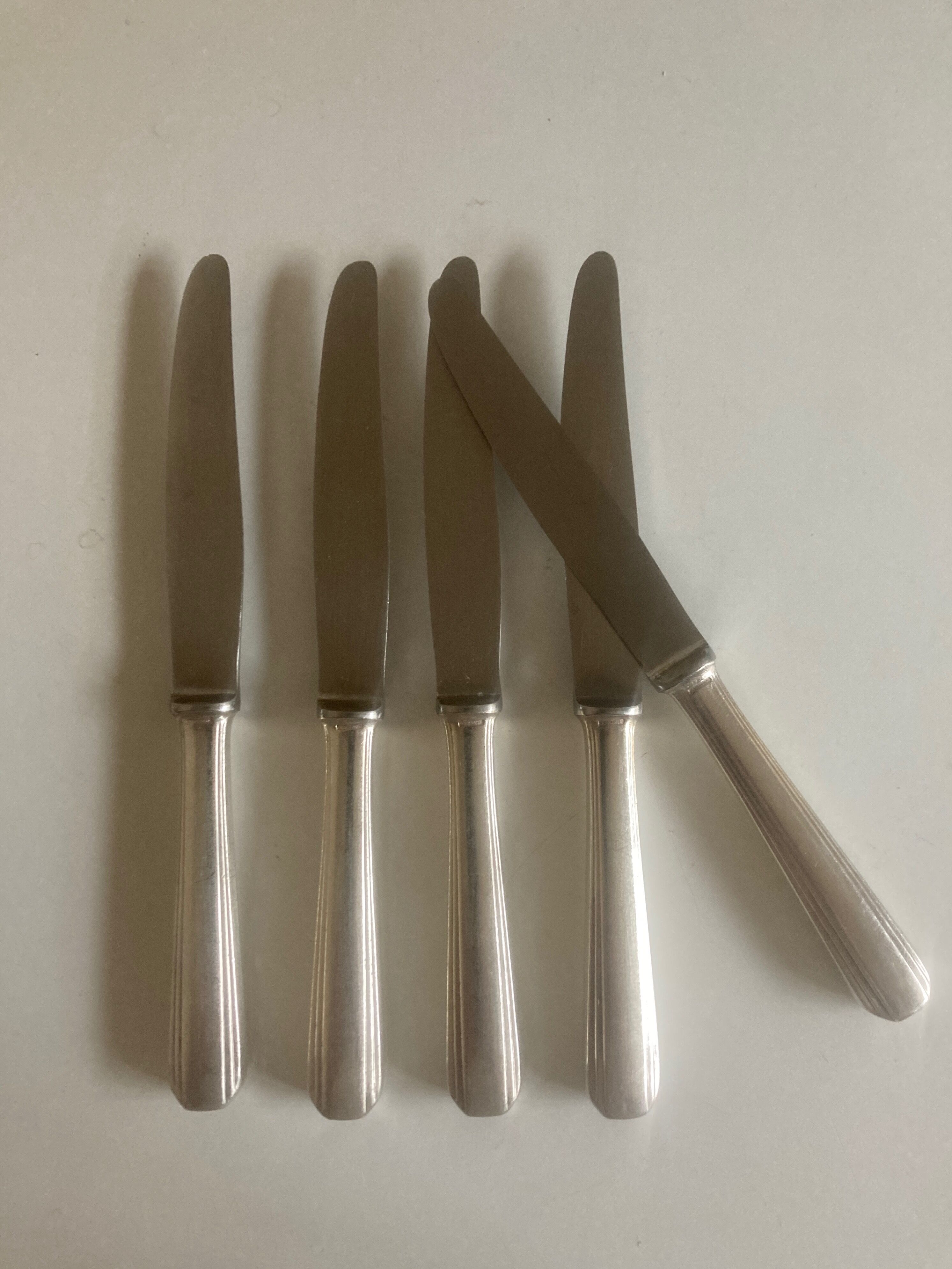 Set of 5 knives Luc Lanel Christofle Boréal dessert