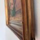 Vintage original floral oil painting, signed flower art