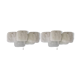 Pair of sconces JT Kalmar in iced glass