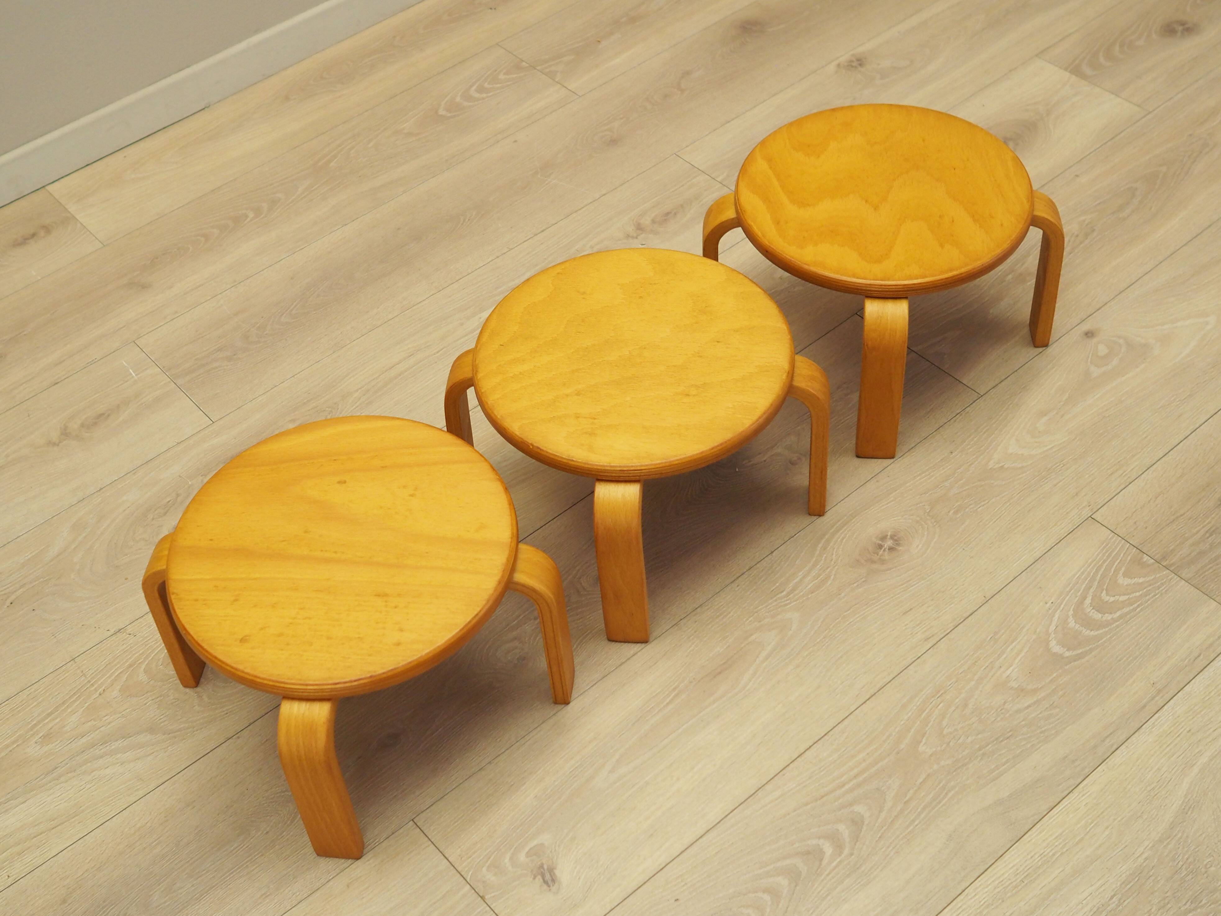 Set of three plant stands, Danish design, 1970s, production: Denmark