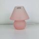 Mushroom lamp in pink Murano glass, vintage