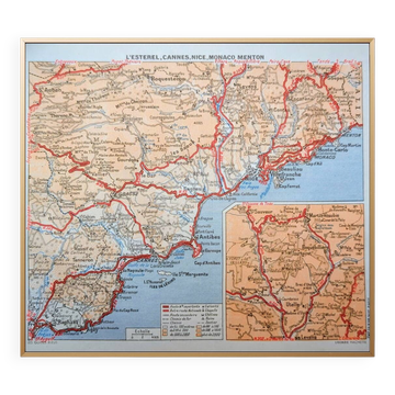 Printed in 1953, from Saint-Raphaël to Menton.