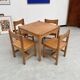 Table pin et chaises « hongisto » Ilmari Tapiovaara