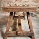 19th Century French Oak Farmhouse Bench - Handcrafted Rustic Work Table