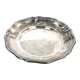Art Nouveau platter, silver-plated brass, Sweden, 1920s