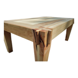 Table basse en bois huilé